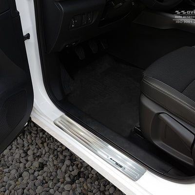 Einstiegsleiste Edelstahl für Renault Kadjar Silber Matt