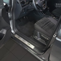 Einstiegsleiste Edelstahl für VW Touran III Silber Matt