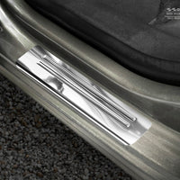 Einstiegsleiste Edelstahl für Volkswagen Golf VII Silber Matt