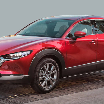 Einstiegsleiste Edelstahl für Mazda CX-30 Silber Matt