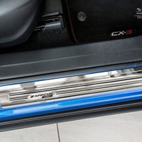 Einstiegsleiste Edelstahl für Mazda CX-3 Silber Matt