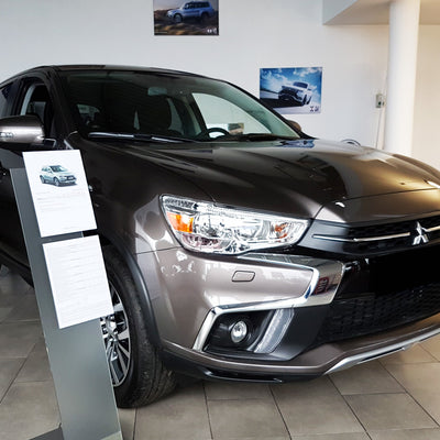 Ladekantenschutz für Mitsubishi ASX Facelift 2017-2019 Silber Matt