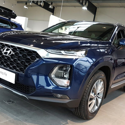 Ladekantenschutz für Hyundai Santa Fe IV Silber Matt