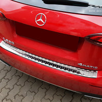 Ladekantenschutz für Mercedes A-Klasse W177 Schrägheck Silber Matt