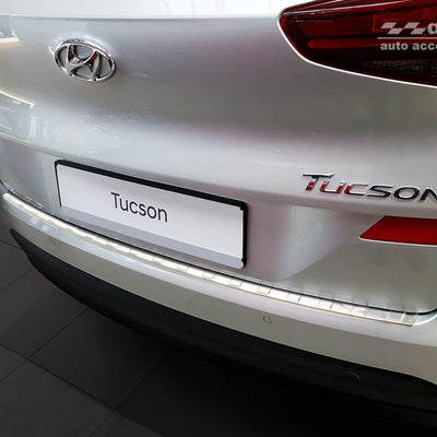 Ladekantenschutz für Hyundai Tucson III FL Silber Matt
