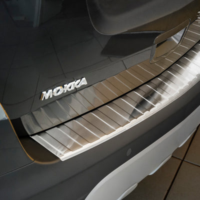 Ladekantenschutz für Opel Mokka Silber Matt
