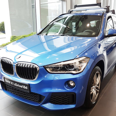 Ladekantenschutz für BMW X1 F48 M-Paket Silber Matt