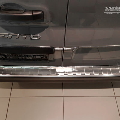Ladekantenschutz für Renault Trafic III / Opel Vivaro II /Fiat Talento Silber Matt