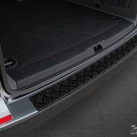 Geriffelter Kantenschutz für VW T6 Schwarz Matt