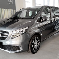 Geriffelter Kantenschutz für Mercedes Vito W447 Schwarz Matt