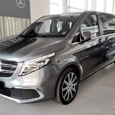 Geriffelter Kantenschutz für Mercedes Vito W447 Schwarz Matt