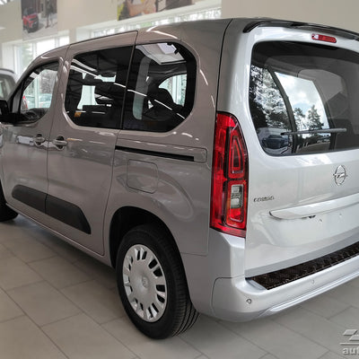 Geriffelter Kantenschutz für Peugeot Partner Rifter Combo Life Proace City Berling Schwarz Matt