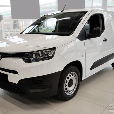 Geriffelter Kantenschutz für Peugeot Partner Rifter Combo Life Proace City Berling Schwarz Matt
