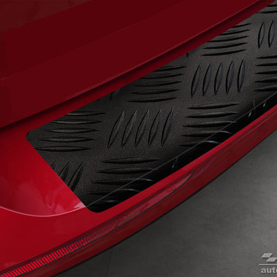 Geriffelter Kantenschutz für  Volvo V60 II Schwarz Matt