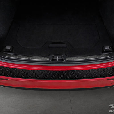 Geriffelter Kantenschutz für  Volvo V60 II Schwarz Matt