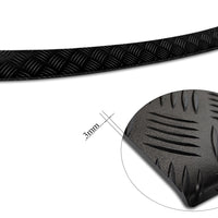 Geriffelter Kantenschutz für  Volvo V60 II Schwarz Matt