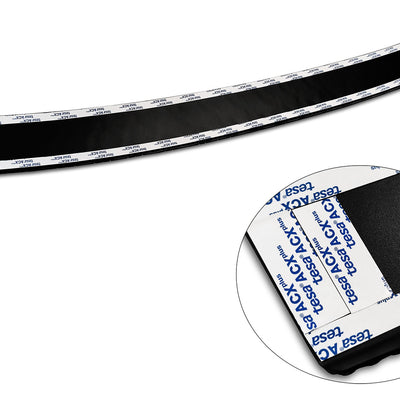 Geriffelter Kantenschutz für  Volvo V60 II Schwarz Matt