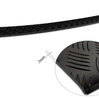 Geriffelter Kantenschutz für VW Tiguan II Schwarz Matt