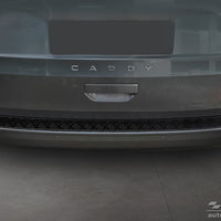 Geriffelter Kantenschutz für  VW Caddy V Schwarz Matt