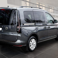 Geriffelter Kantenschutz für  VW Caddy V Schwarz Matt