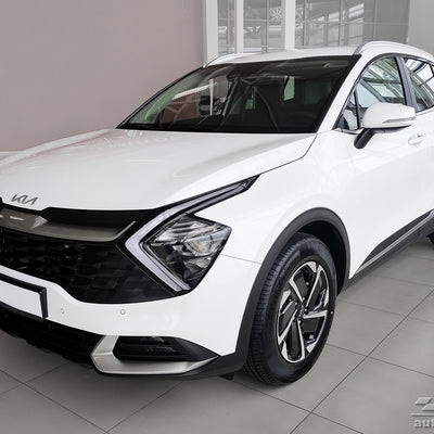 Geriffelter Kantenschutz für Kia Sportage V Schwarz Matt