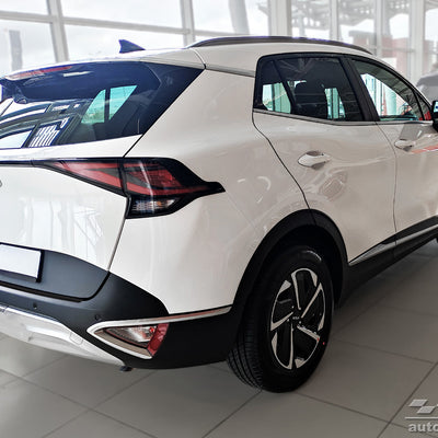 Geriffelter Kantenschutz für Kia Sportage V Schwarz Matt