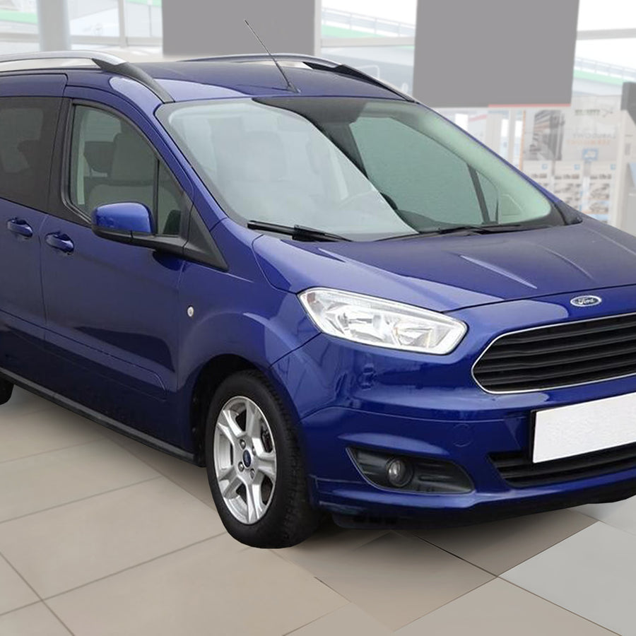 Geriffelter Kantenschutz für Ford Tourneo Transit Courier II Schwarz Matt