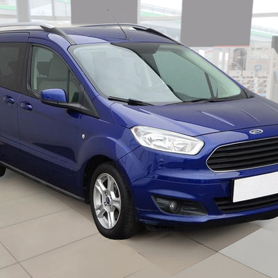 Geriffelter Kantenschutz für Ford Tourneo Transit Courier II Schwarz Matt