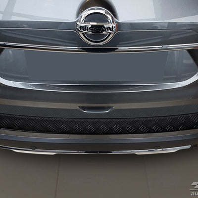 Geriffelter Kantenschutz für Nissan X-Trail III T32 Schwarz Matt
