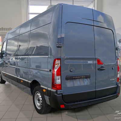 Geriffelter Kantenschutz für Opel Movano Renault Master Nissan NV400 Schwarz Matt