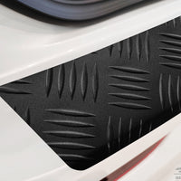 Geriffelter Kantenschutz für Volvo XC60 II Schwarz Matt