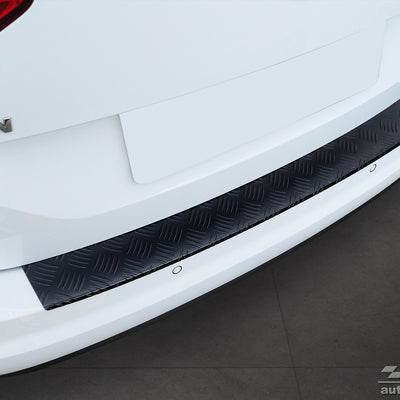 Geriffelter Kantenschutz für VOLKSWAGEN TOURAN III / R-line 2015-> Schwarz Matt