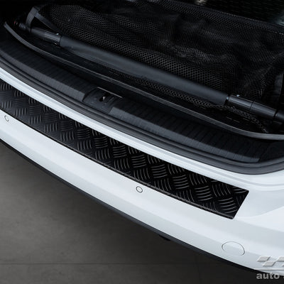 Geriffelter Kantenschutz für VOLKSWAGEN TOURAN III / R-line 2015-> Schwarz Matt