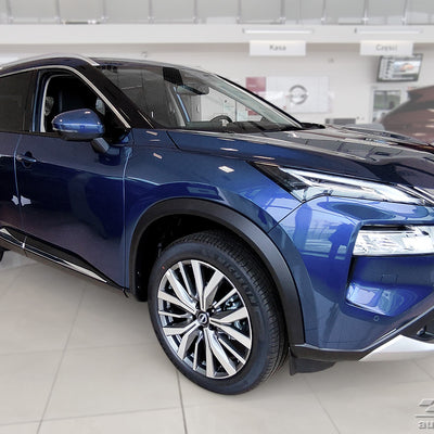 Geriffelter Kantenschutz für Nissan X-Trail IV T33 Schwarz Matt