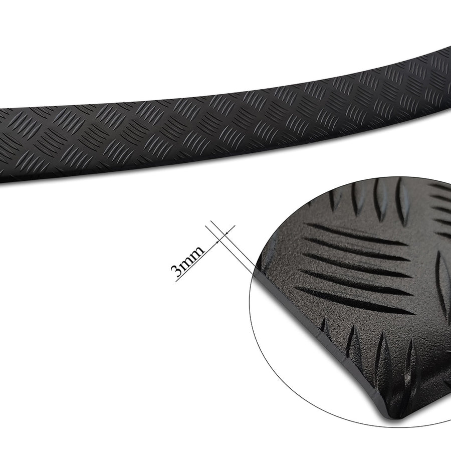 Geriffelter Kantenschutz für VOLKSWAGEN ID BUZZ (EB) / ID BUZZ CARGO (EBN) 2022 -> Schwarz Matt