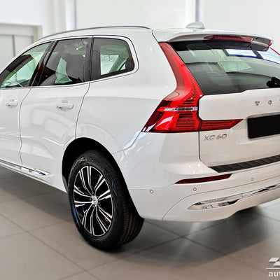 BLACK MATT Ladekantenschutz für VOLVO  XC60 II / R-Design 2017-2021, FL2021-> Schwarz Matt