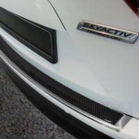 Carbon Ladekantenschutzleiste für Mazda CX-5 Poliertes Stahl mit Schwarzer Carbon Farbe