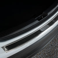 Carbon Ladekantenschutzleiste für Mazda CX-5 Poliertes Stahl mit Schwarzer Carbon Farbe