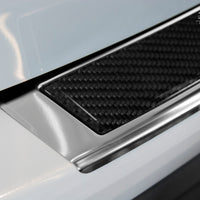 Carbon Ladekantenschutzleiste für Mazda CX-5 Poliertes Stahl mit Schwarzer Carbon Farbe