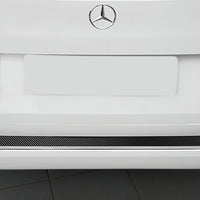 Carbon Ladekantenschutzleiste für MERCEDES  V Class W447 / VITO III / Marco Polo 2014-2019, FL2019-2024, FL 2024-> (the version with two rear doors and the version with trunk opening upwards) Poliertes Stahl mit Schwarzer Carbon Farbe