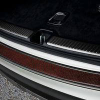 Carbon Ladekantenschutzleiste für Mercedes GLC Schwarzer Stahl mit Rot-Schwarzer Carbon Farbe