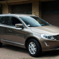 Carbon Ladekantenschutzleiste für VOLVO  XC60  2013-2017 Silber Glänzend mit rotem Carbon