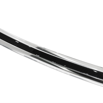 Carbon Ladekantenschutzleiste für BMW  X6 II F16 2014-2019 Poliertes Stahl mit Schwarzer Carbon Farbe