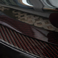 Carbon Ladekantenschutzleiste für MERCEDES  E Class  W213  Limousine 2016-2020, FL2020-2023 Schwarz-Rot Carbon