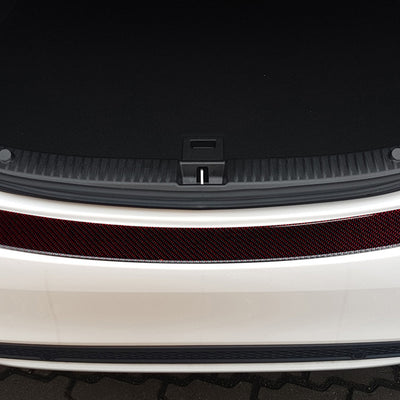 Carbon Ladekantenschutzleiste für Mercedes C-Klasse W205 Rot-Schwarz