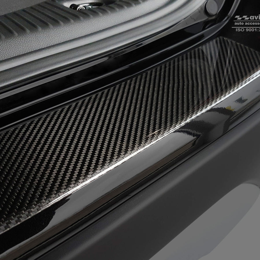 Carbon Ladekantenschutzleiste für OPEL MOKKA X 2016-> Schwarz Carbon