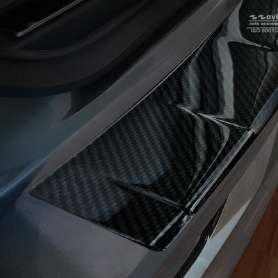 Carbon Ladekantenschutzleiste für VOLVO  XC60  II 2017-> Schwarz Carbon
