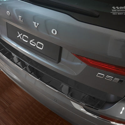 Carbon Ladekantenschutzleiste für VOLVO  XC60  II 2017-> Schwarz Carbon