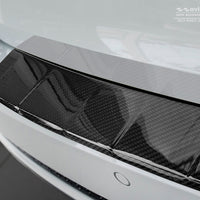 Carbon Ladekantenschutzleiste für AUDI  A4 B9 avant 2015-> Schwarz Carbon