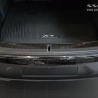 Carbon Ladekantenschutzleiste für BMW  X4 II (GO2) 2018-2021, FL 2021 -> Schwarz Carbon